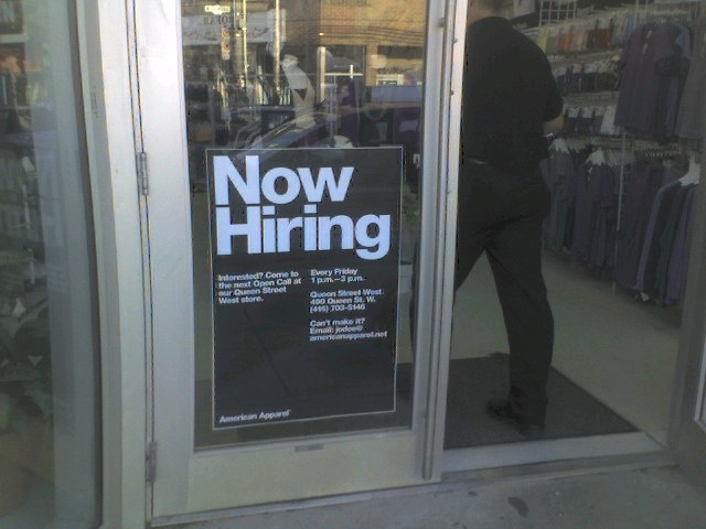 How to get a job with american apparel